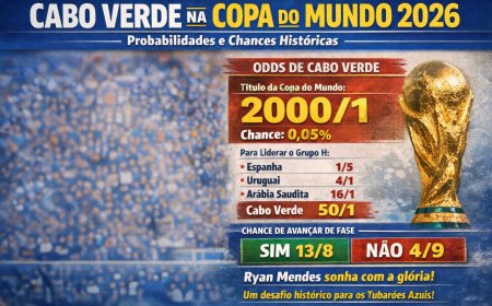 Cabo Verde na Copa do Mundo 2026: probabilidades, grupo e destaques