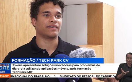 Kevin Santiago, Bravense and MIT student, leads training that empowers young Cape Verdeans in São Vicente