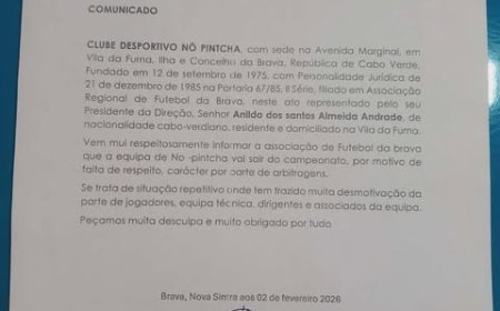 Nô Pintxa anuncia desistência das competições regionais da Brava