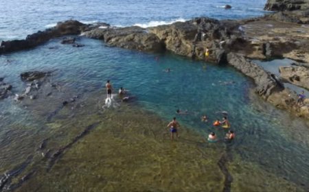 Piscinas naturais de Fajã de Água continuam a encantar visitantes na Ilha Brava