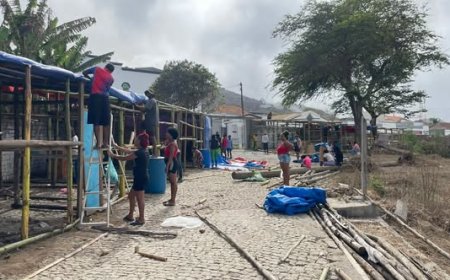 Nhô Sandjon 2026: Setting up the traditional stalls has begun and promises to move Nova Sintra