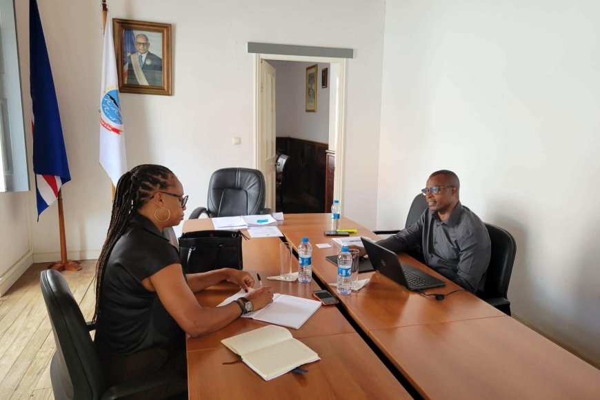 Member of Parliament Maria Antónia Alves pays a working visit to the President of the CMB, Amandio Brito.