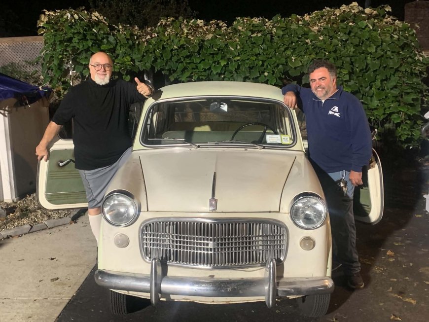 Armando Madeira compra carro igual ao que o pai possuía na Brava para preservar memória e reviver lembranças da infância